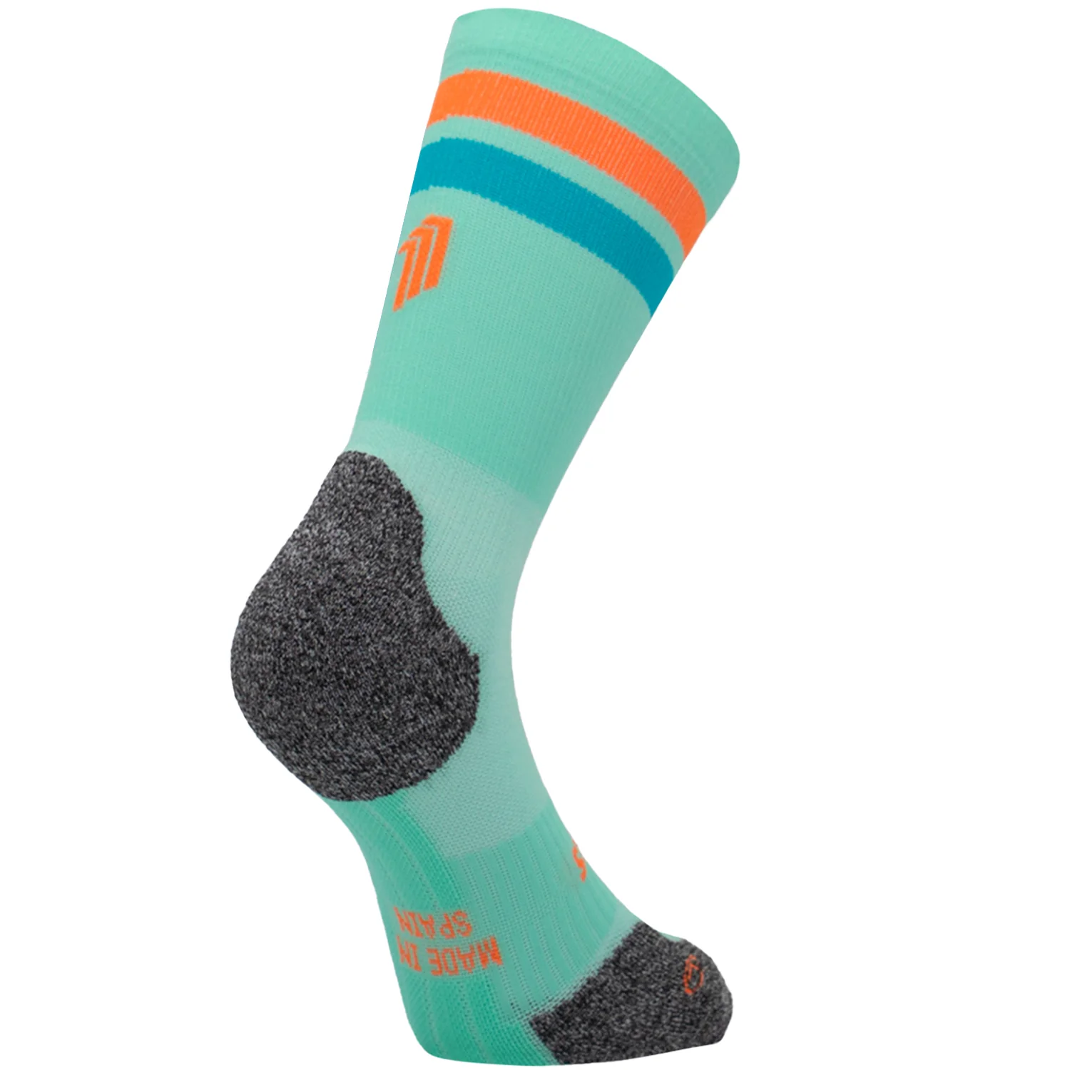 PRO GREEN ORANGE - CALCETÍN RUNNING PRO COMFORT