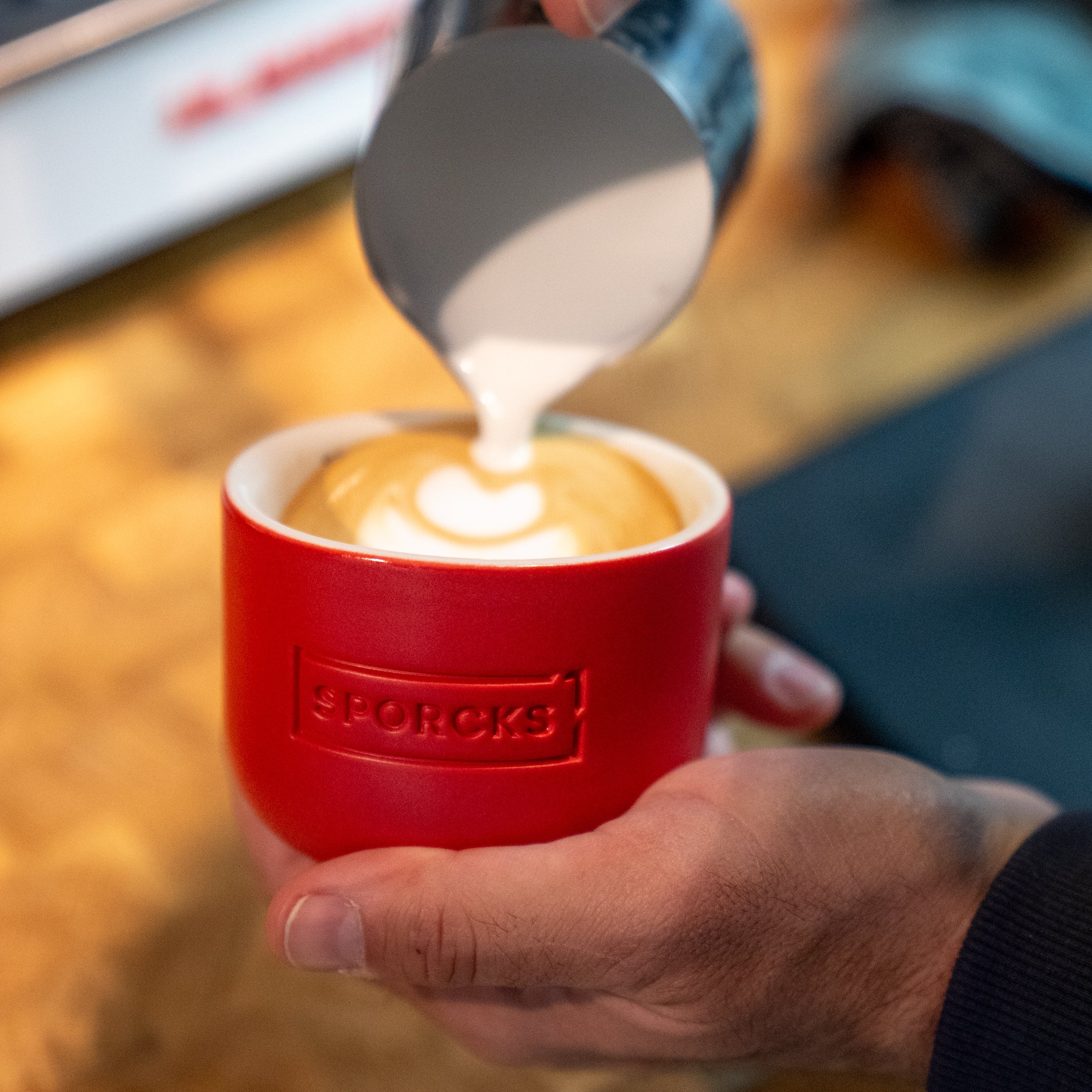 Taza Cappuccino Red - 200ml - Image 3